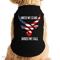 United We Stand Divided We Fall Usa Flag Doggie Tank thumb 0