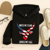 United We Stand Divided We Fall Usa Flag Hoodie thumb 4