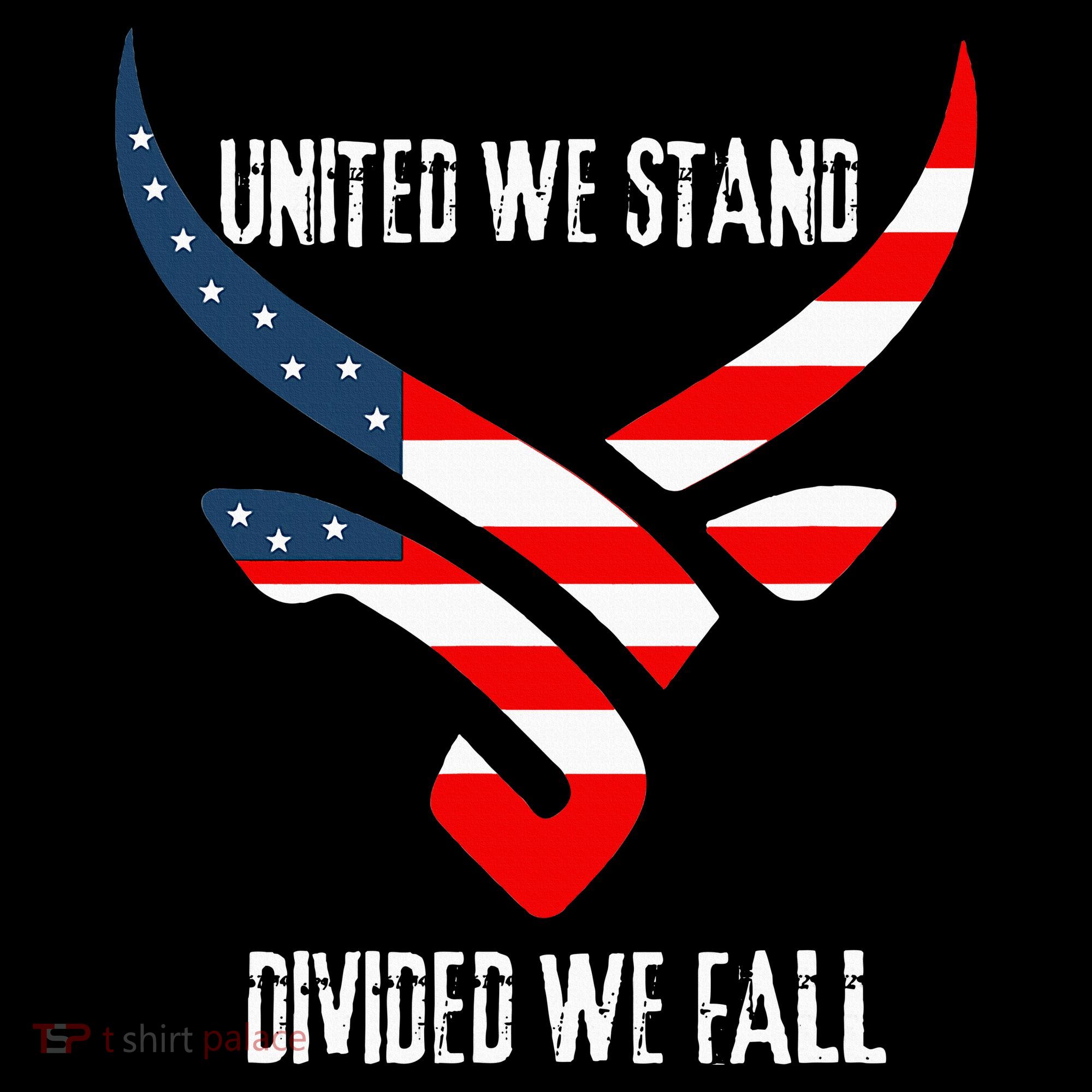 United We Stand Divided We Fall Usa Flag Women's Hoodie