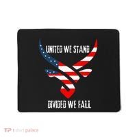 United We Stand Divided We Fall Usa Flag Mousepad thumb 0