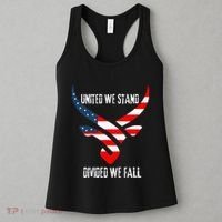 United We Stand Divided We Fall Usa Flag Women's Tank Top thumb 3