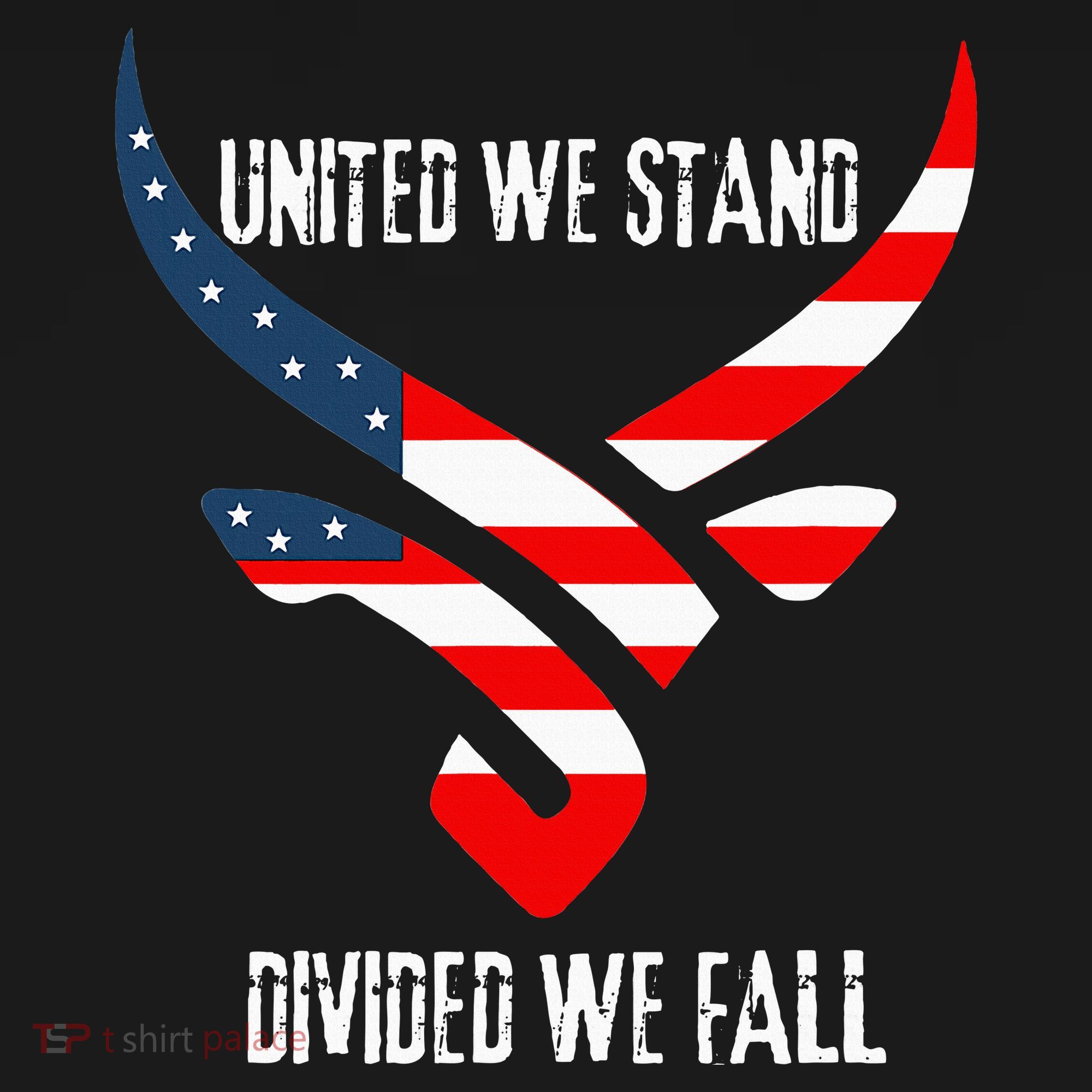United We Stand Divided We Fall Usa Flag Women's Tank Top