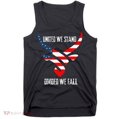 United We Stand Divided We Fall Usa Flag Tank Top