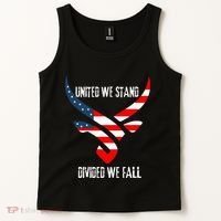 United We Stand Divided We Fall Usa Flag Tank Top thumb 2