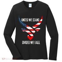 United We Stand Divided We Fall Usa Flag Women's Long Sleeve Shirt thumb 0