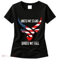 United We Stand Divided We Fall Usa Flag Women's T-Shirt thumb 0