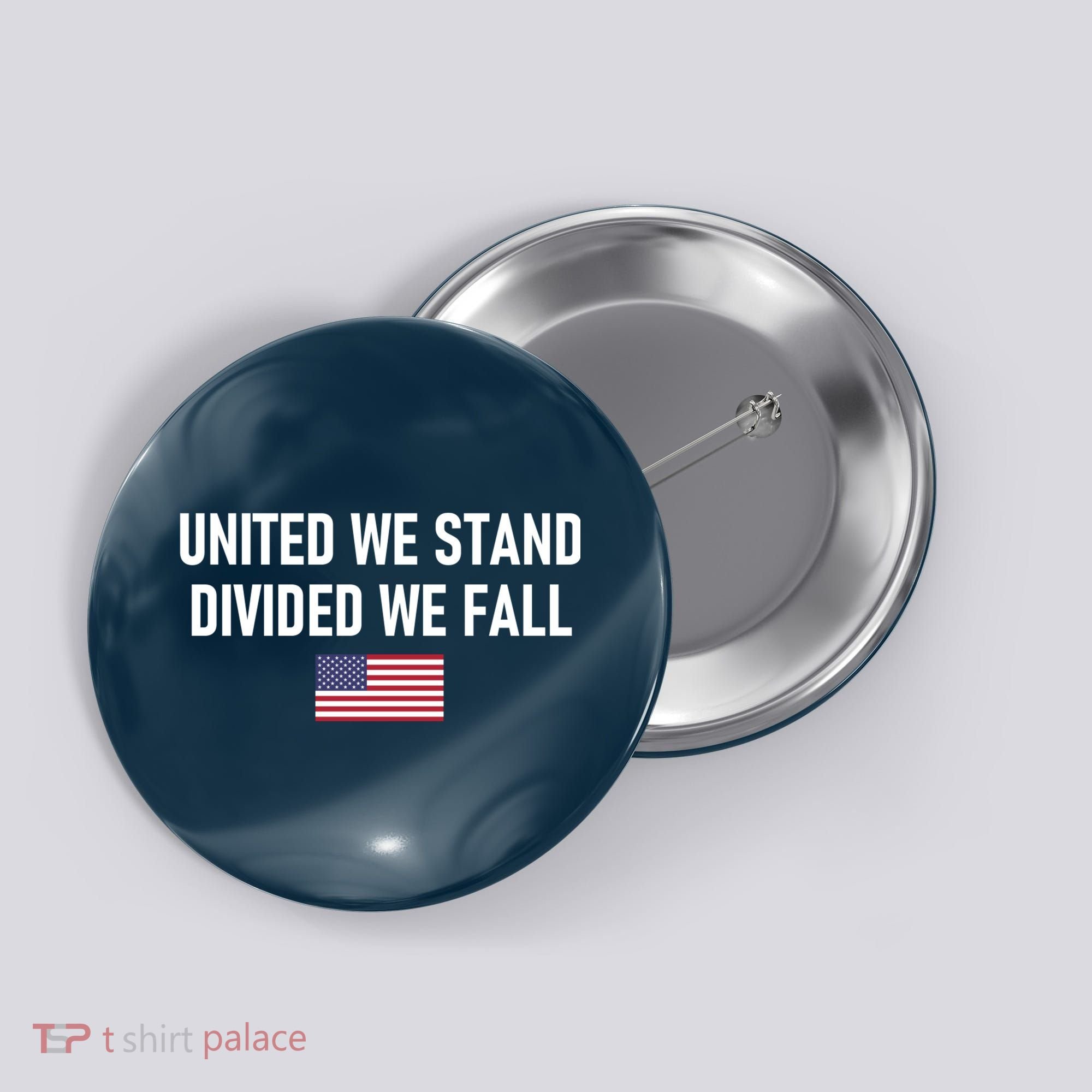 United We Stand Divided We Fall Button