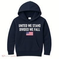 United We Stand Divided We Fall Kids Hoodie thumb 0