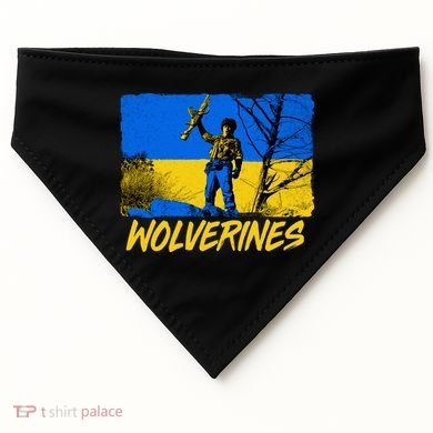Ukraine Wolverines USA-Made Doggie Bandana