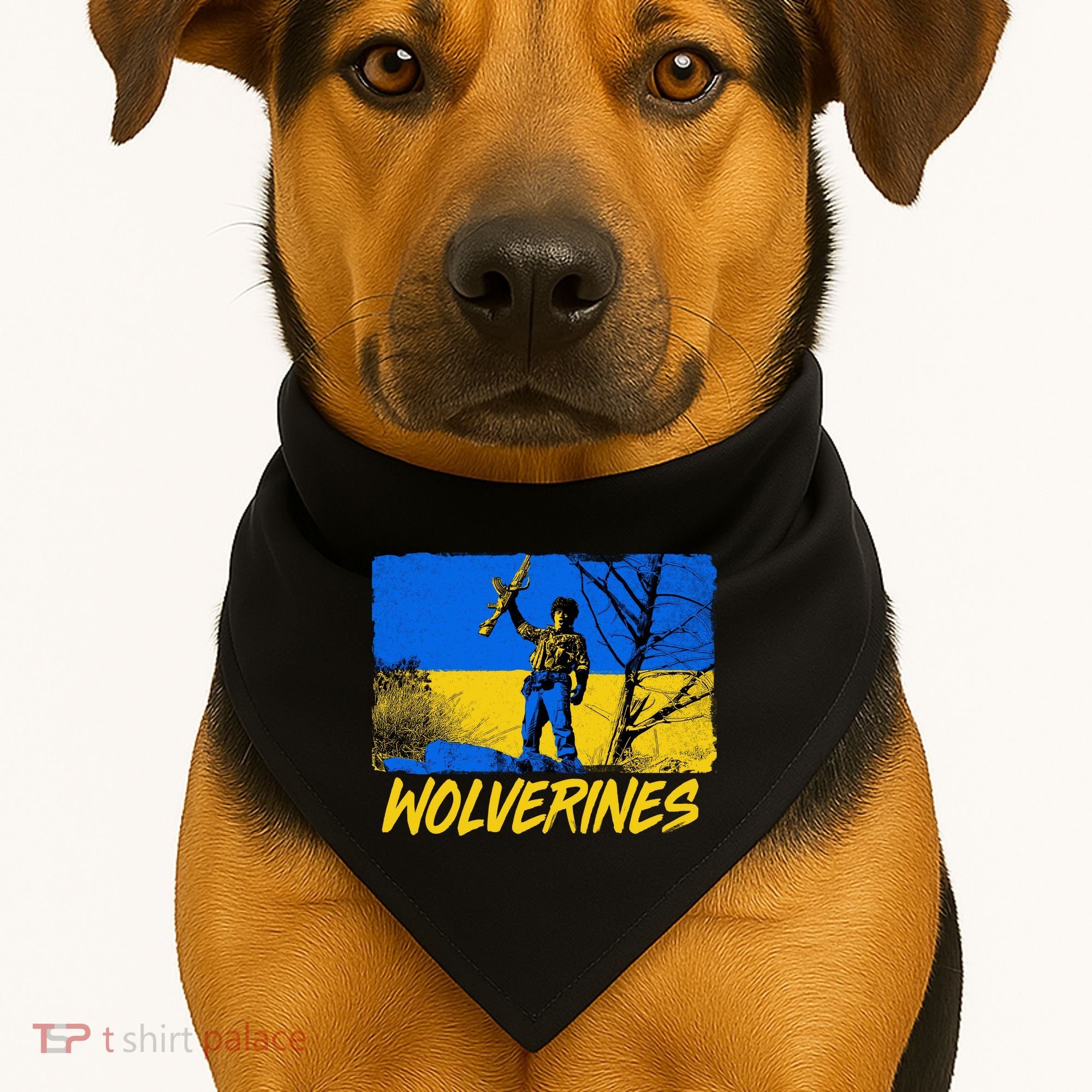 Ukraine Wolverines USA-Made Doggie Bandana