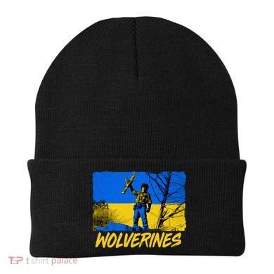 Ukraine Wolverines Beanie