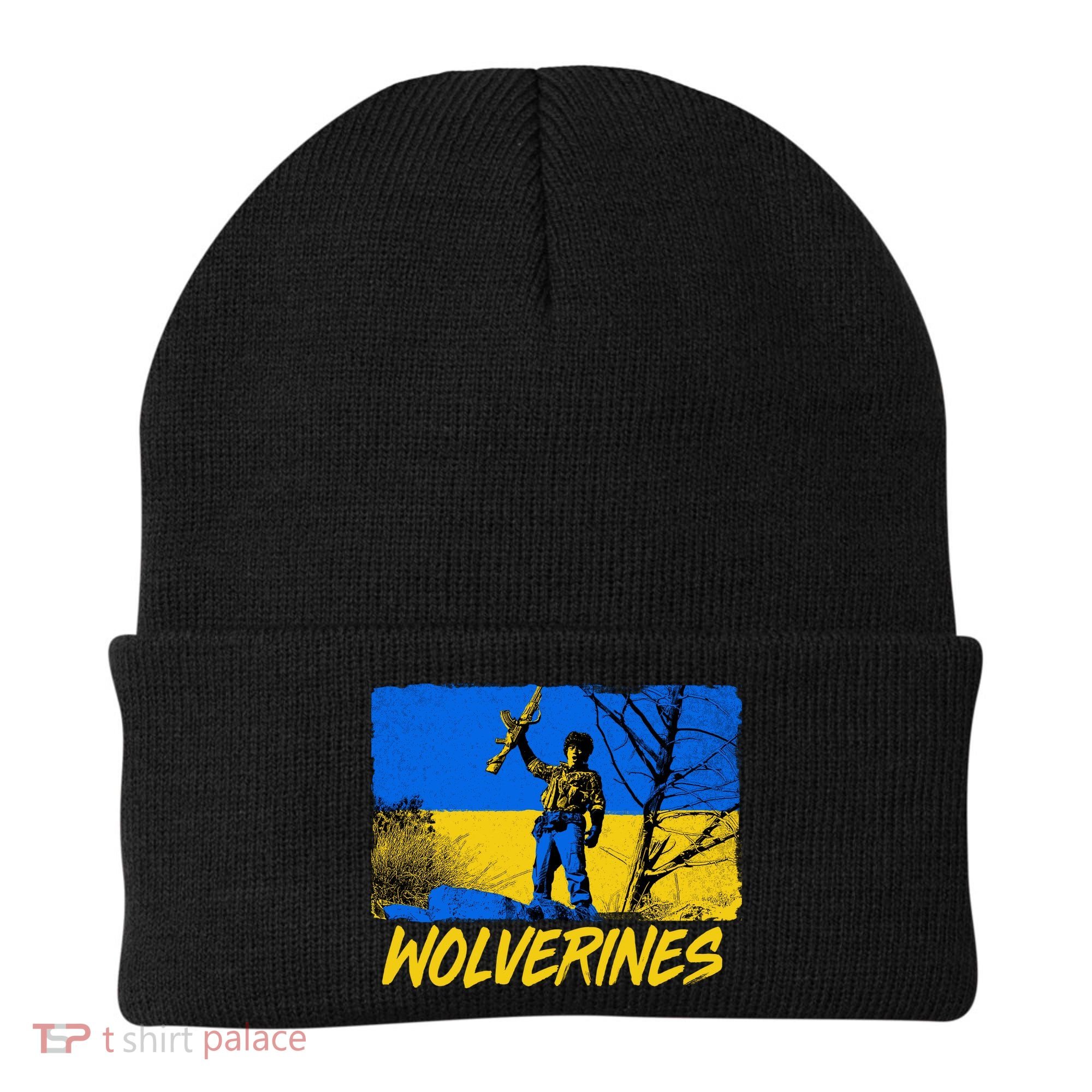 Ukraine Wolverines Beanie