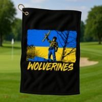 Ukraine Wolverines Golf Towel thumb 1