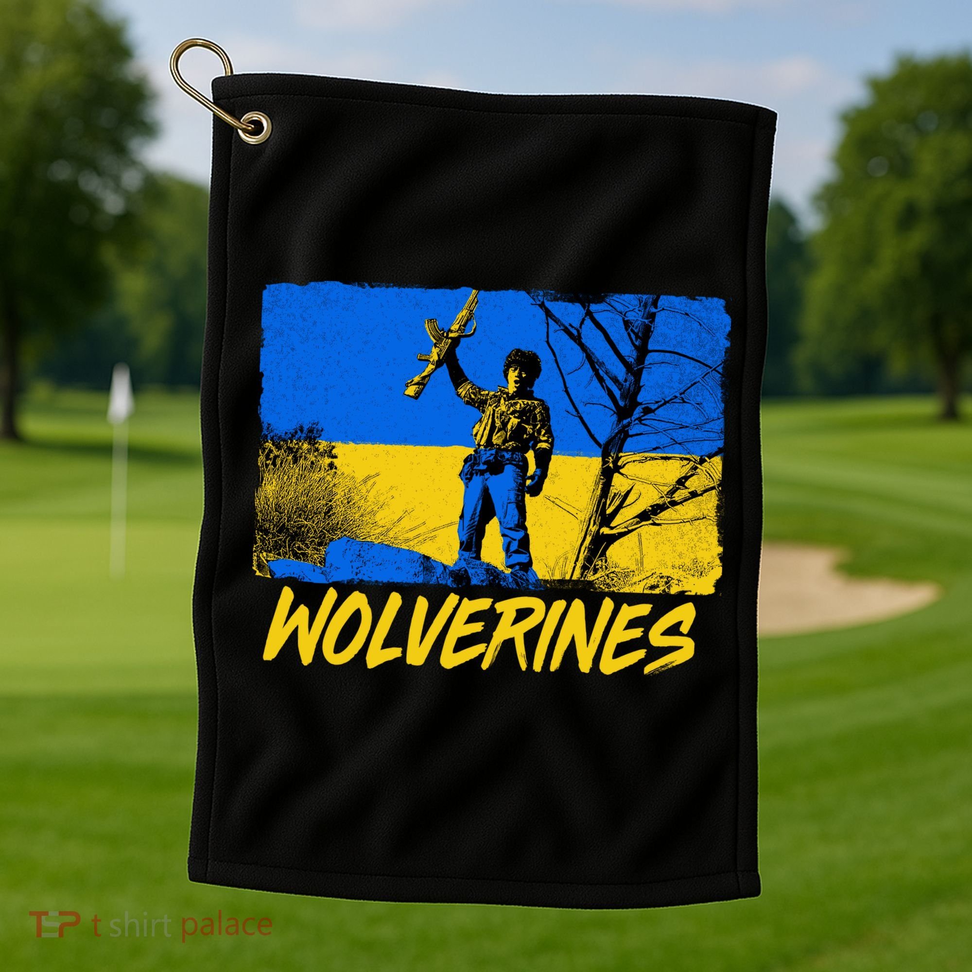 Ukraine Wolverines Golf Towel