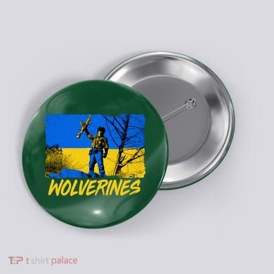Ukraine Wolverines Button