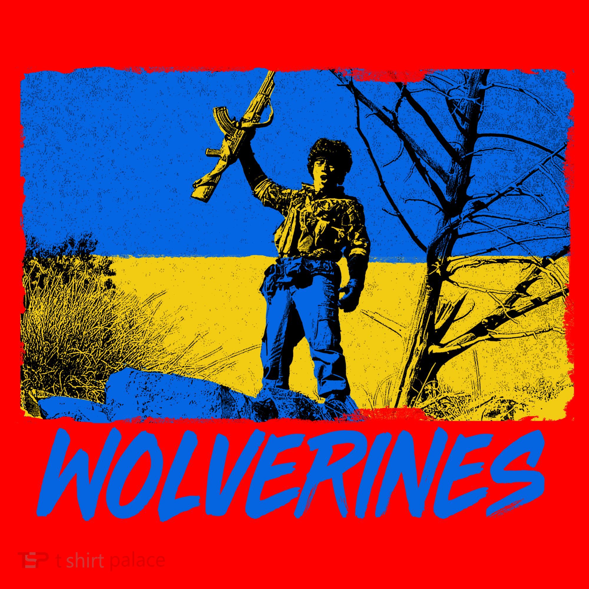 Ukraine Wolverines Santa Hat