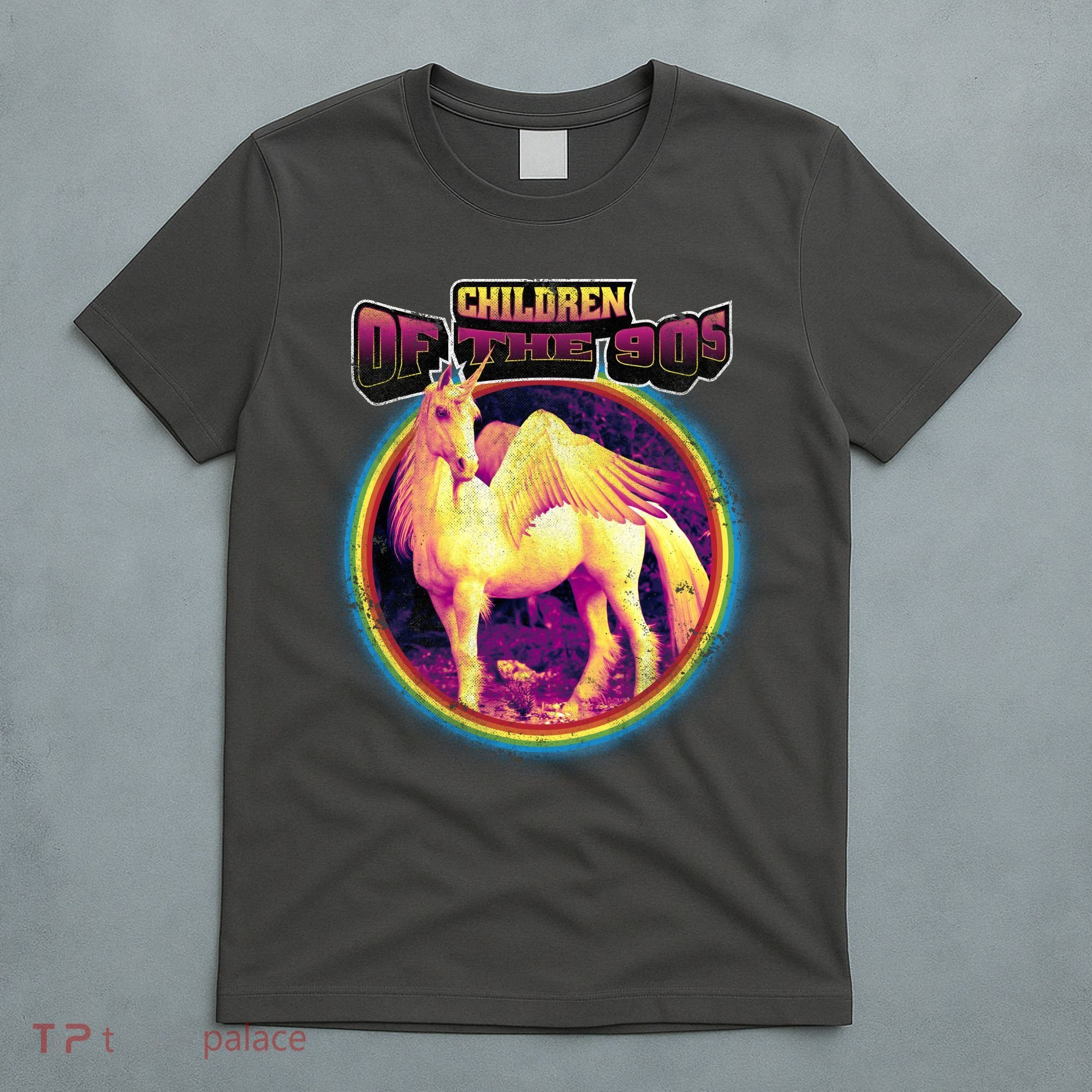 Unicorn With Wings Retro Children Of The 90's T-Shirt