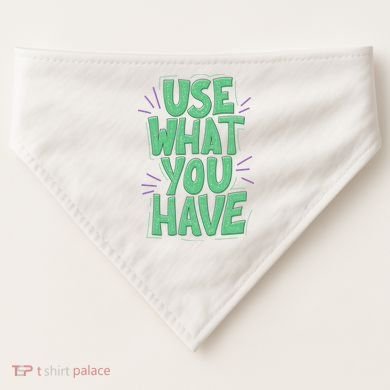 Use What You Have Earth Day USA-Made Doggie Bandana