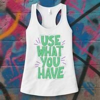 Use What You Have Earth Day Women's Tank Top thumb 3