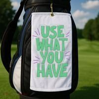 Use What You Have Earth Day Golf Towel thumb 2