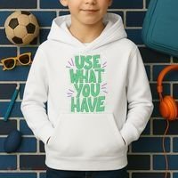 Use What You Have Earth Day Kids Hoodie thumb 2