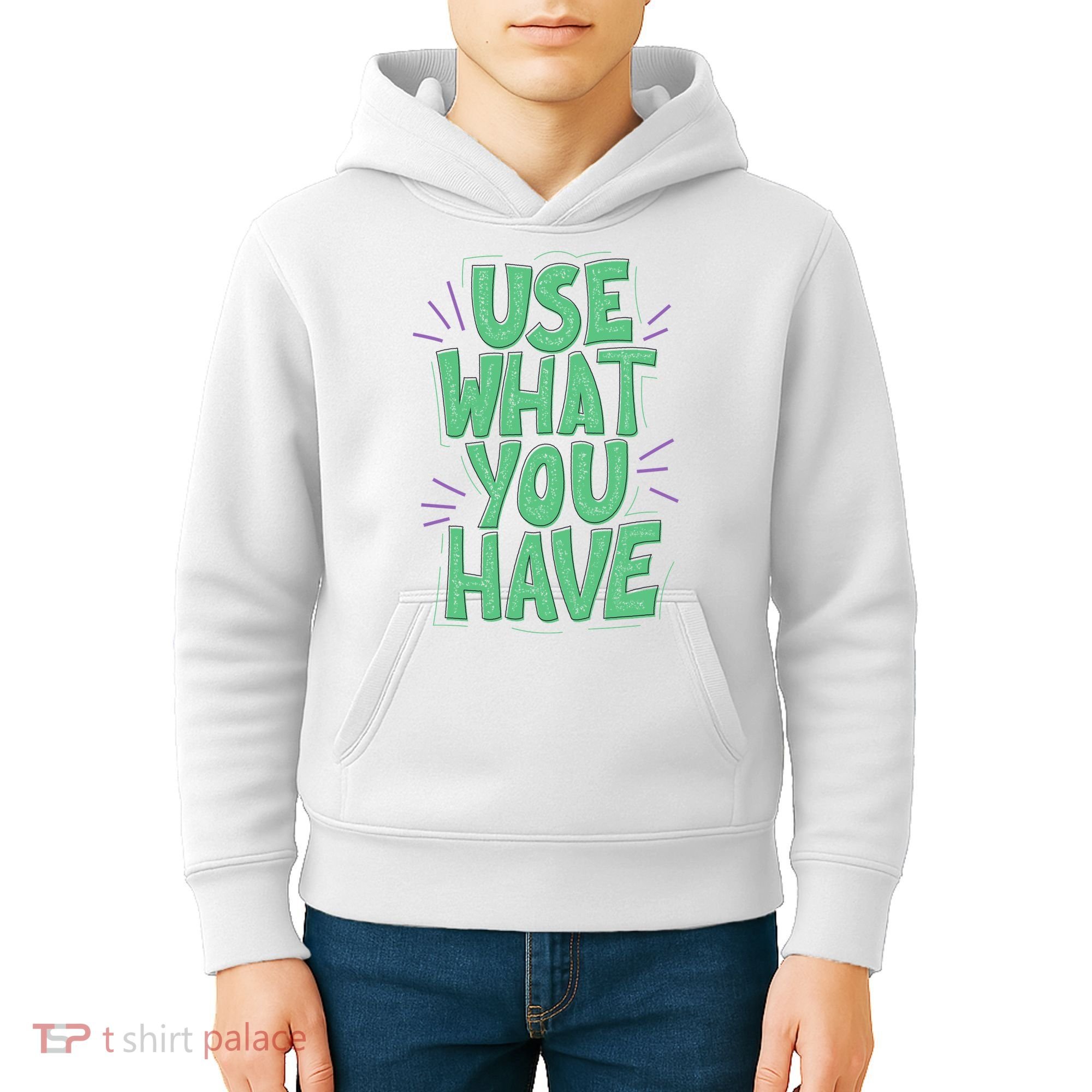 Use What You Have Earth Day Kids Hoodie