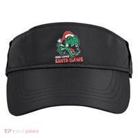 Ugly Xmas Dinosaur Here Comes Santa Claws Claus Gift Adult Drive Performance Visor thumb 0