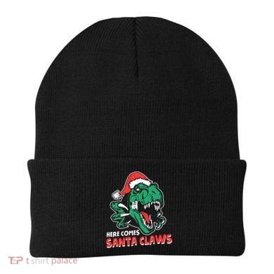 Ugly Xmas Dinosaur Here Comes Santa Claws Claus Gift Beanie