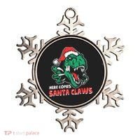 Ugly Xmas Dinosaur Here Comes Santa Claws Claus Gift Ornament thumb 0