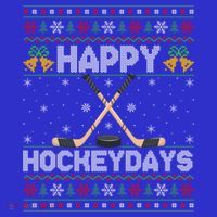 Ugly Xmas Happy Hockeydays Ice Hockey Christmas Great Gift T-Shirt thumb 7