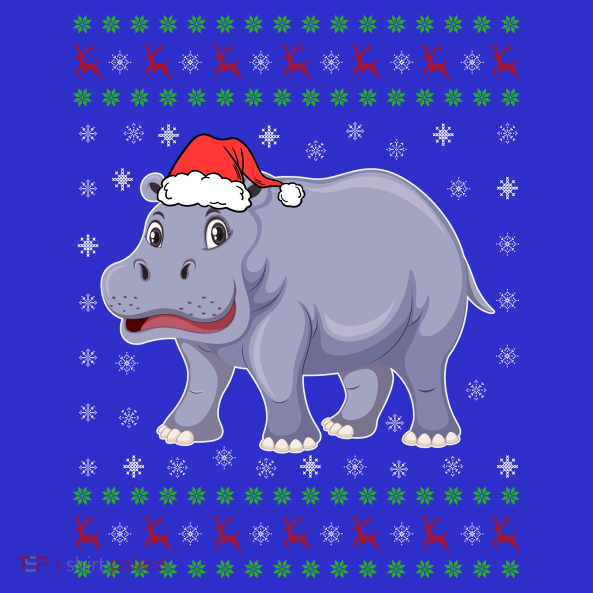 Ugly Xmas Hippo Graphic Funny Ugly Sweater Christmas Cute Gift Visor