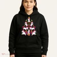 Unicorn Xmas Lighting Tree Unicorn Christmas Hoodie thumb 5