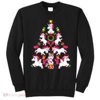Unicorn Xmas Lighting Tree Unicorn Christmas Sweatshirt thumb 0