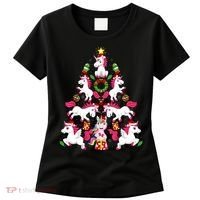 Unicorn Xmas Lighting Tree Unicorn Christmas Women's T-Shirt thumb 0