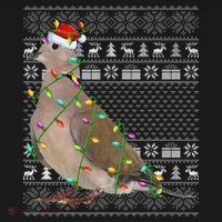 Ugly Xmas Lighting Santa Hat Mourning Dove Bird Christmas Women's Hoodie thumb 2