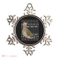 Ugly Xmas Lighting Santa Hat Mourning Dove Bird Christmas Ornament thumb 0