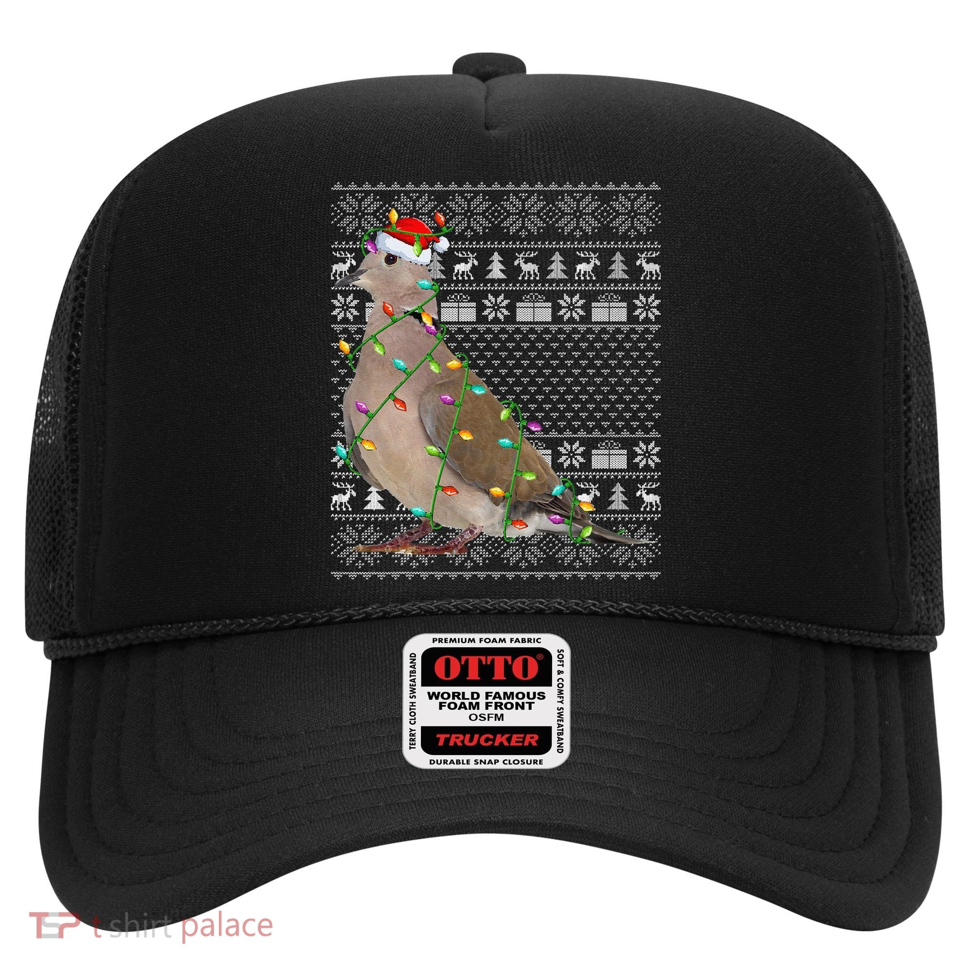 Ugly Xmas Lighting Santa Hat Mourning Dove Bird Christmas Hat