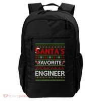 Ugly Xmas Lighting SantaS Favorite Engineer Christmas Gift Backpack thumb 0