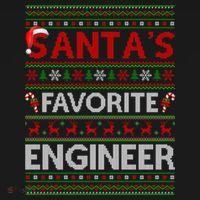Ugly Xmas Lighting SantaS Favorite Engineer Christmas Gift Ornament thumb 1