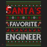 Ugly Xmas Lighting SantaS Favorite Engineer Christmas Gift Hat thumb 2