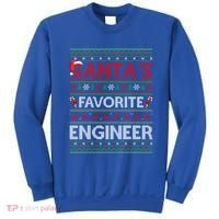 Ugly Xmas Lighting SantaS Favorite Engineer Christmas Gift Sweatshirt thumb 0