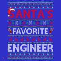 Ugly Xmas Lighting SantaS Favorite Engineer Christmas Gift Baby Bodysuit thumb 2