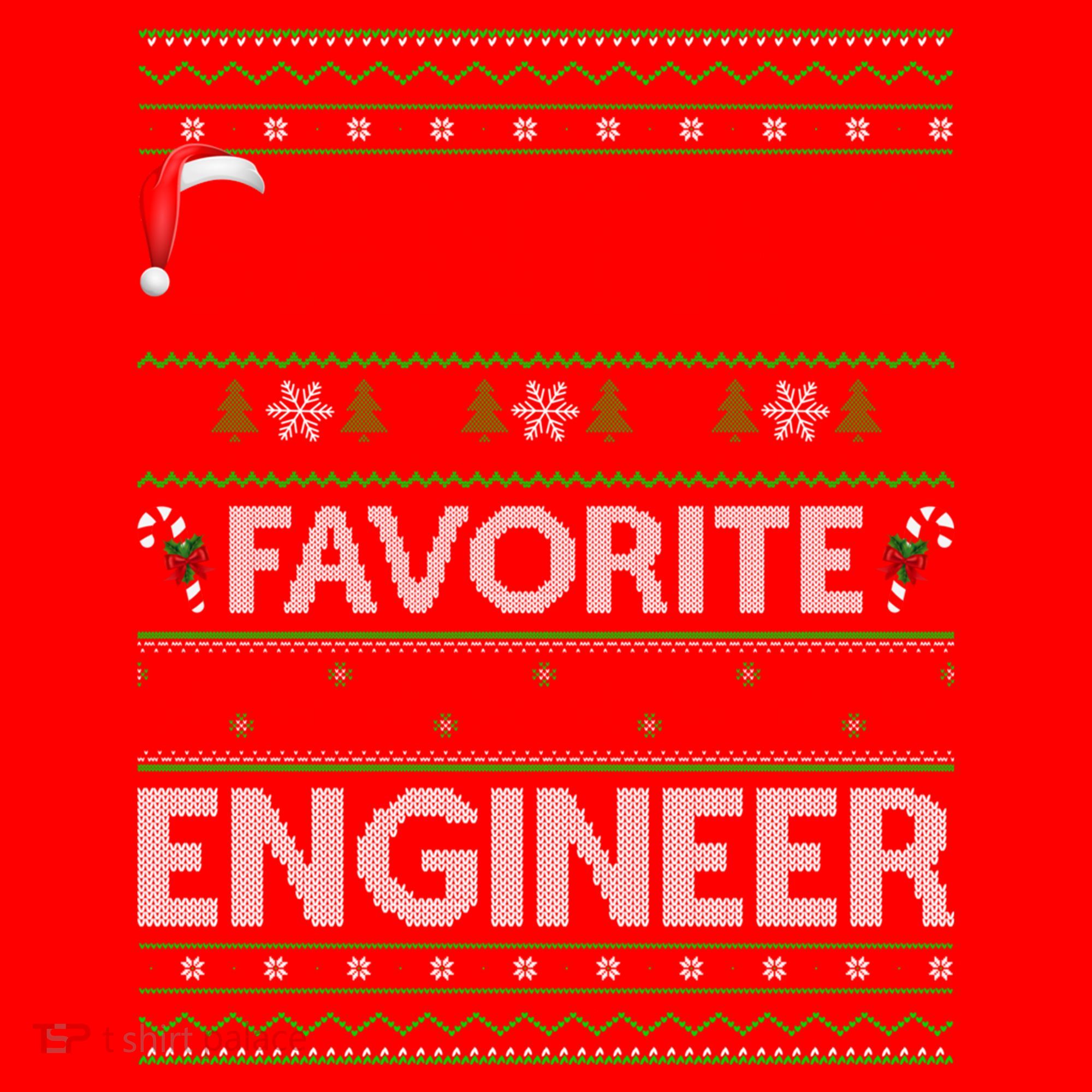 Ugly Xmas Lighting SantaS Favorite Engineer Christmas Gift Santa Hat