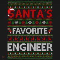 Ugly Xmas Lighting Santa's Favorite Engineer Christmas Gift Doggie Tank thumb 4