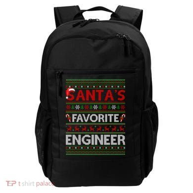 Ugly Xmas Lighting Santa's Favorite Engineer Christmas Gift Backpack