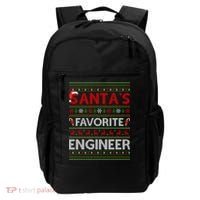 Ugly Xmas Lighting Santa's Favorite Engineer Christmas Gift Backpack thumb 0
