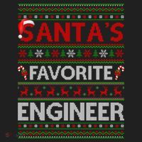 Ugly Xmas Lighting Santa's Favorite Engineer Christmas Gift Beanie thumb 2