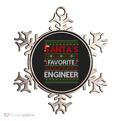 Ugly Xmas Lighting Santa's Favorite Engineer Christmas Gift Ornament