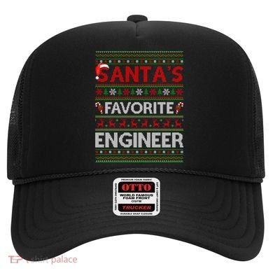 Ugly Xmas Lighting Santa's Favorite Engineer Christmas Gift Hat
