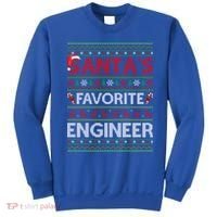 Ugly Xmas Lighting Santa's Favorite Engineer Christmas Gift Sweatshirt thumb 0